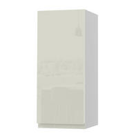 HÄNGESCHRANK Florence W2/30 Weiß / RAL 1013 perlweiß HG 30 / 32,5 / 72cm - Türanschlag links - Weiß Hochglanz/Weiß, Holz/Holzwerkstoff (30/72/32.5cm) - Feldmann-Wohnen