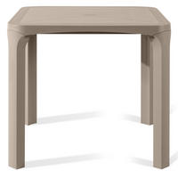 GARTENTISCH LEOPSI, Beige - Beige, Kunststoff (80/80/72cm) - KONSIMO®