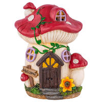 LED AUSSENLEUCHTE Haeuschen Pilz Design Bunt - Multicolor, Kunststoff (15.2/12.2/19cm) - Globo Lighting