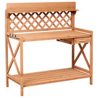 PFLANZTISCH 115/116 cm Tannenholz Hellbraun Sperlinga - Hellbraun/Braun, Holz - Beliani