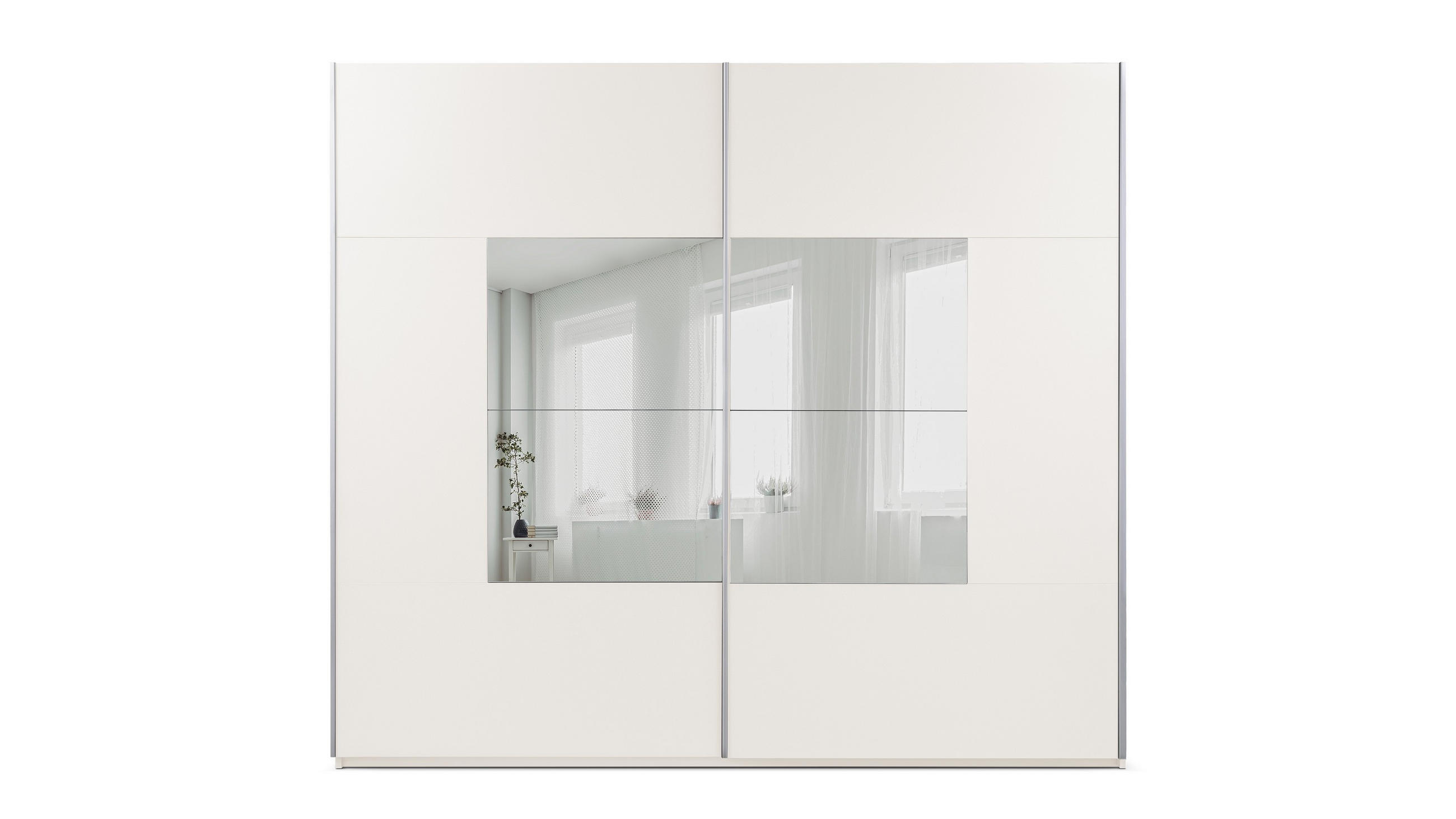 SCHWEBETÜRENSCHRANK DIANA 250/215/65 cm 2-türig mit Spiegel Kaschmir - Kaschmir, Holzwerkstoff (250/215/65cm) - MASSENO