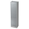 ROLLLADENSCHRANK - 5 Ordnerhöhen 40/50/200,4 cm in Grau/Silberfarben Chromgriff (Metall) - Silberfarben/Grau, Holzwerkstoff (50/200.4/40cm) - bümö