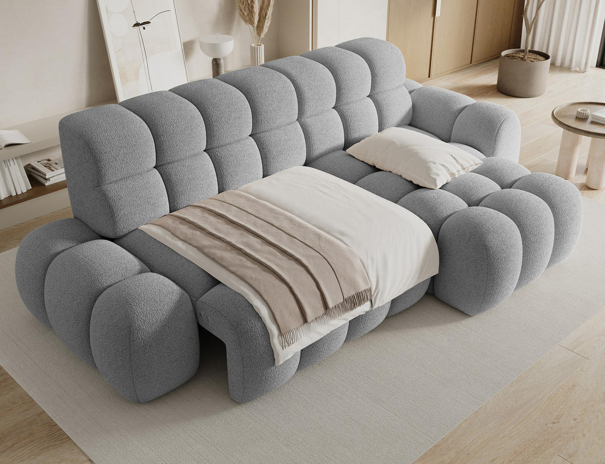 ECKSOFA Lorveno R - Hellgrau (Royal 04) - Hellgrau, Holzwerkstoff (283/165cm) - Möblo