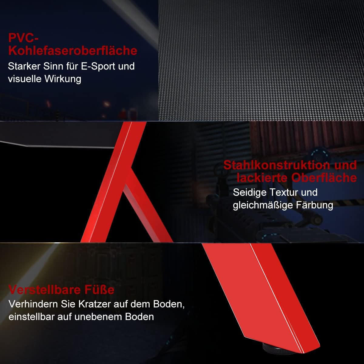 DATORBORD Svart - Multicolor, Träbaserade material (60/115/76cm) - COSTWAY
