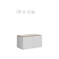 GARDEROBEN-SET Orion VI - Beige/Weiß, Holzwerkstoff/Kunststoff (84/42/46cm) - MIRJAN24