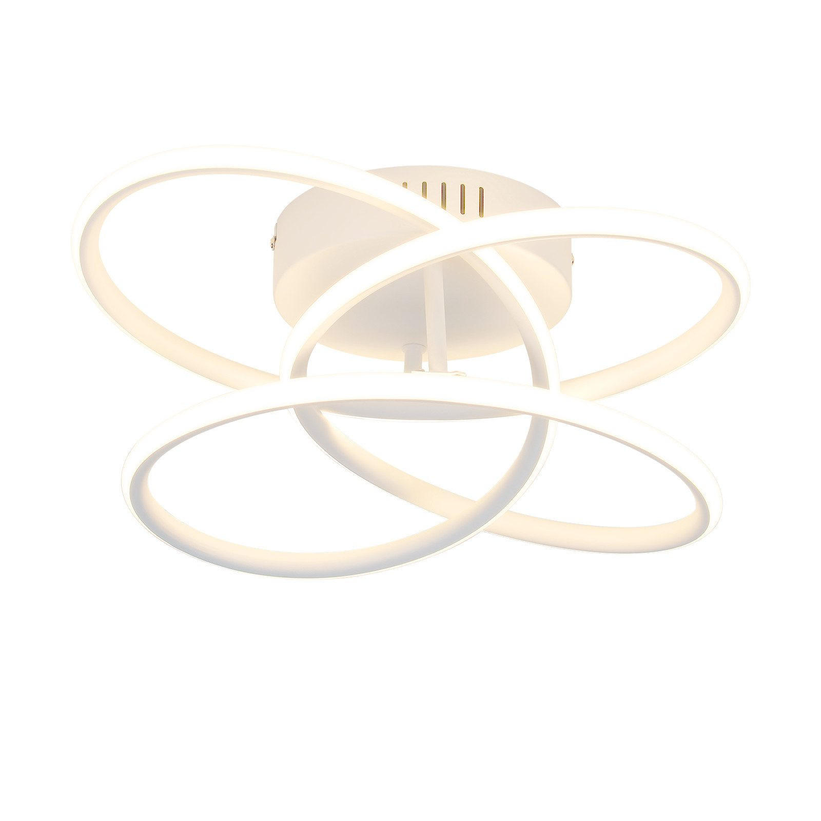 LED-DECKENLEUCHTE Lowery 33/36/14cm - Weiß, Metall (36/33/14cm) - Nettlife