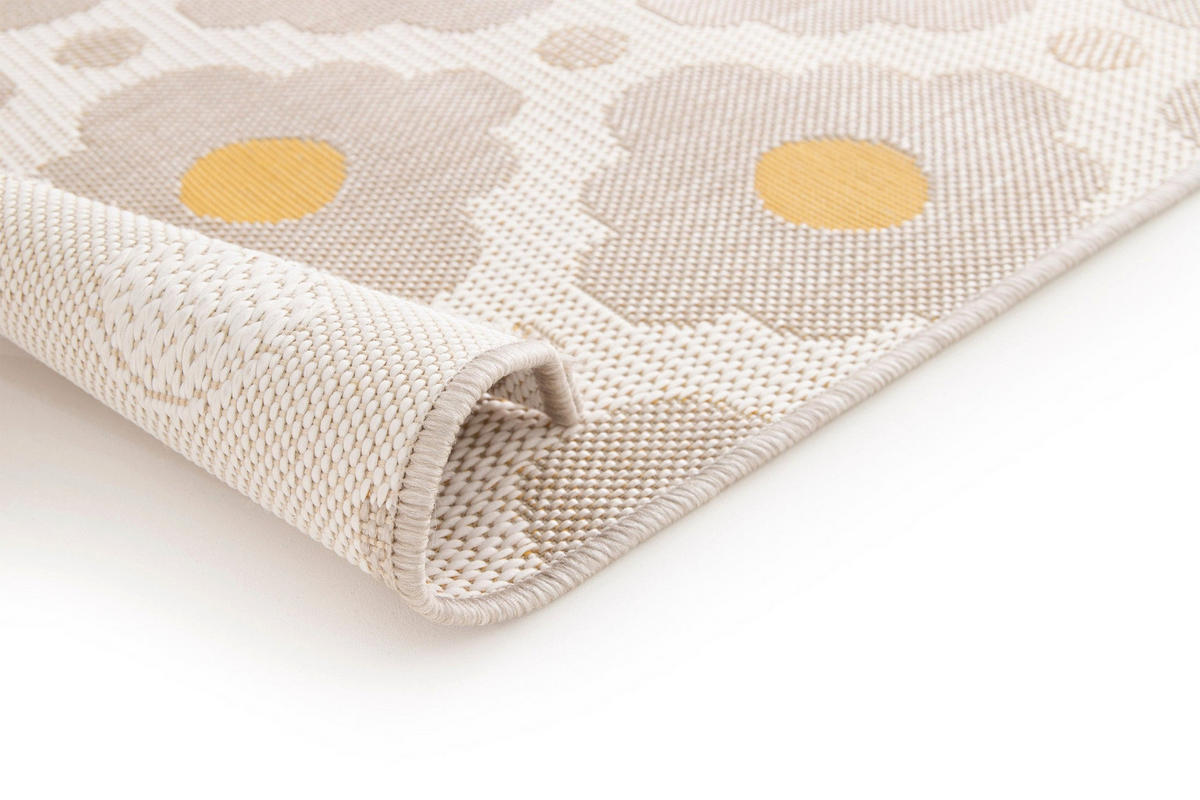 DESIGN Teppich für Innen und Außen gelb - Gelb, Textil (160/230cm) - AFK Living