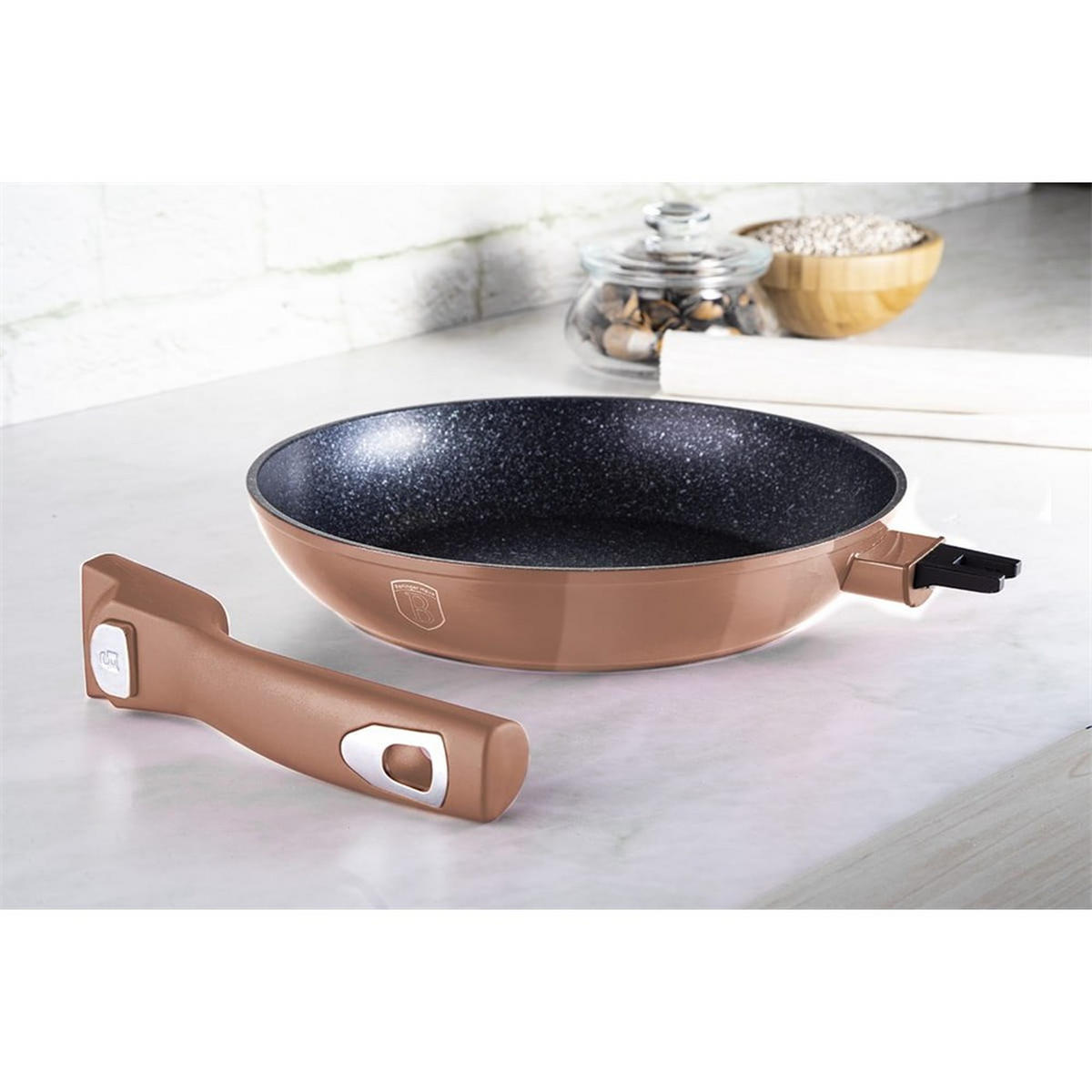 PFANNENSET Gold 50/30/20 cm BH7038 - Goldfarben, Metall - Berlinger Haus