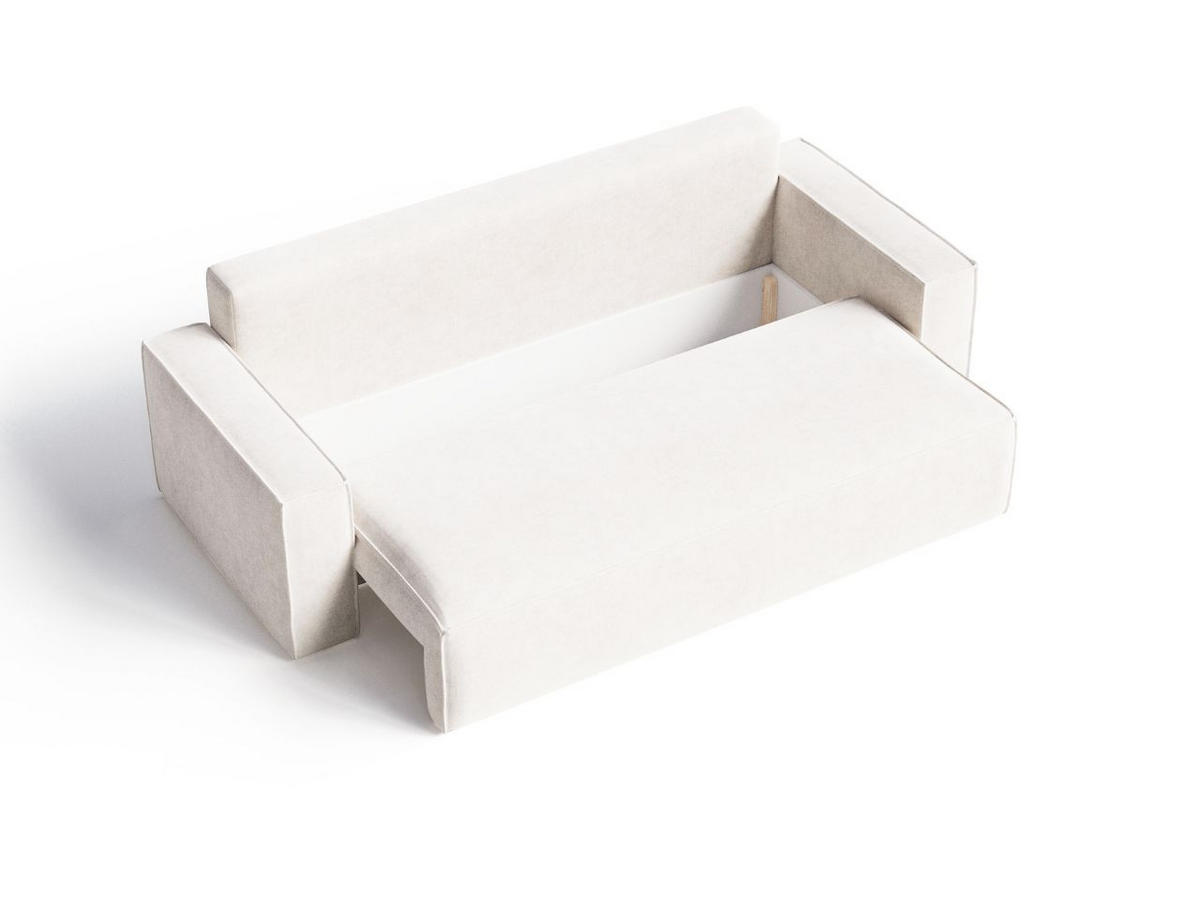 SOFA 230/90/70 Creme Sivra - Creme, Kunststoff/Textil (230/70/90cm) - Graingold