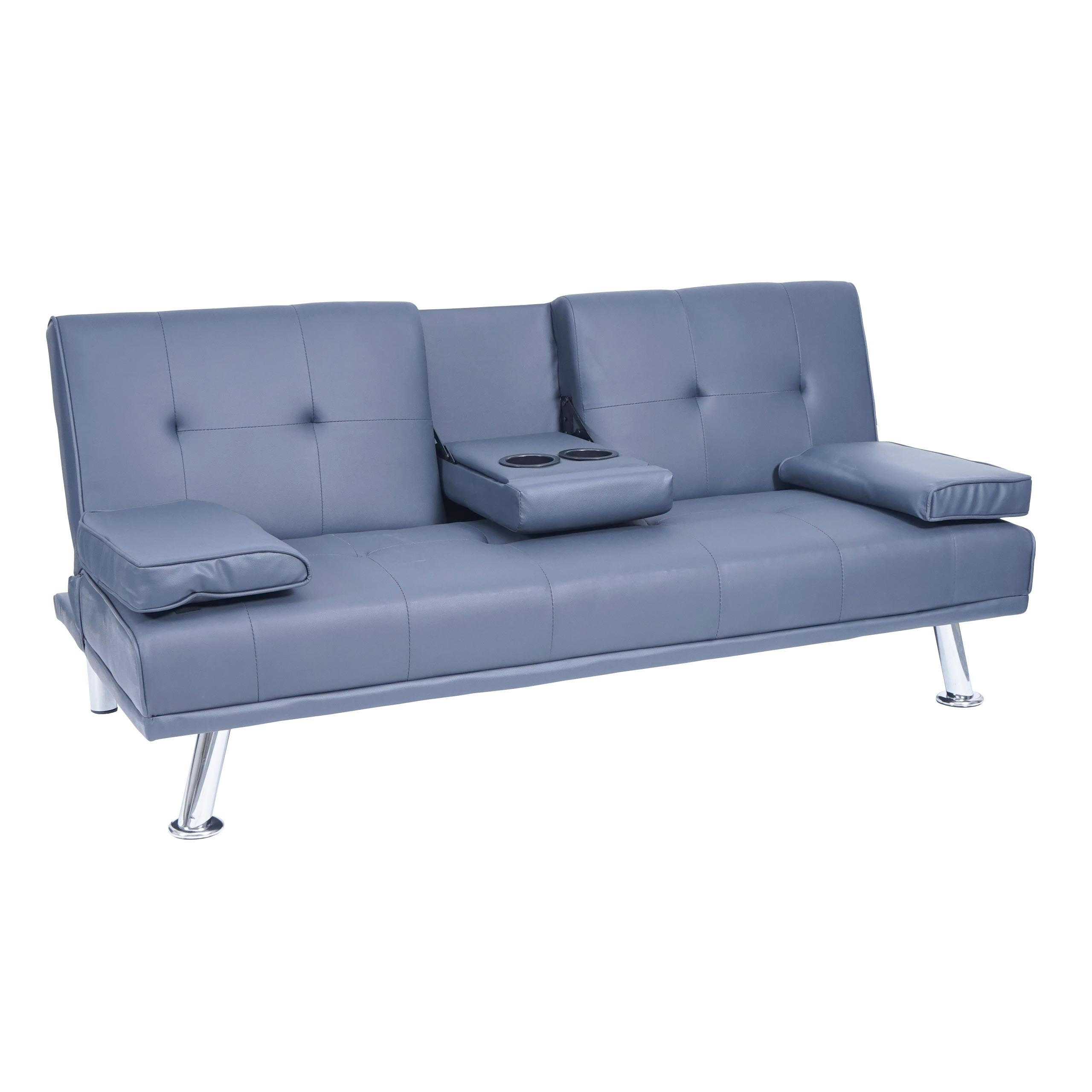 3ER-SOFA Blau - Blau, Textil (166/77/81cm) - MCW