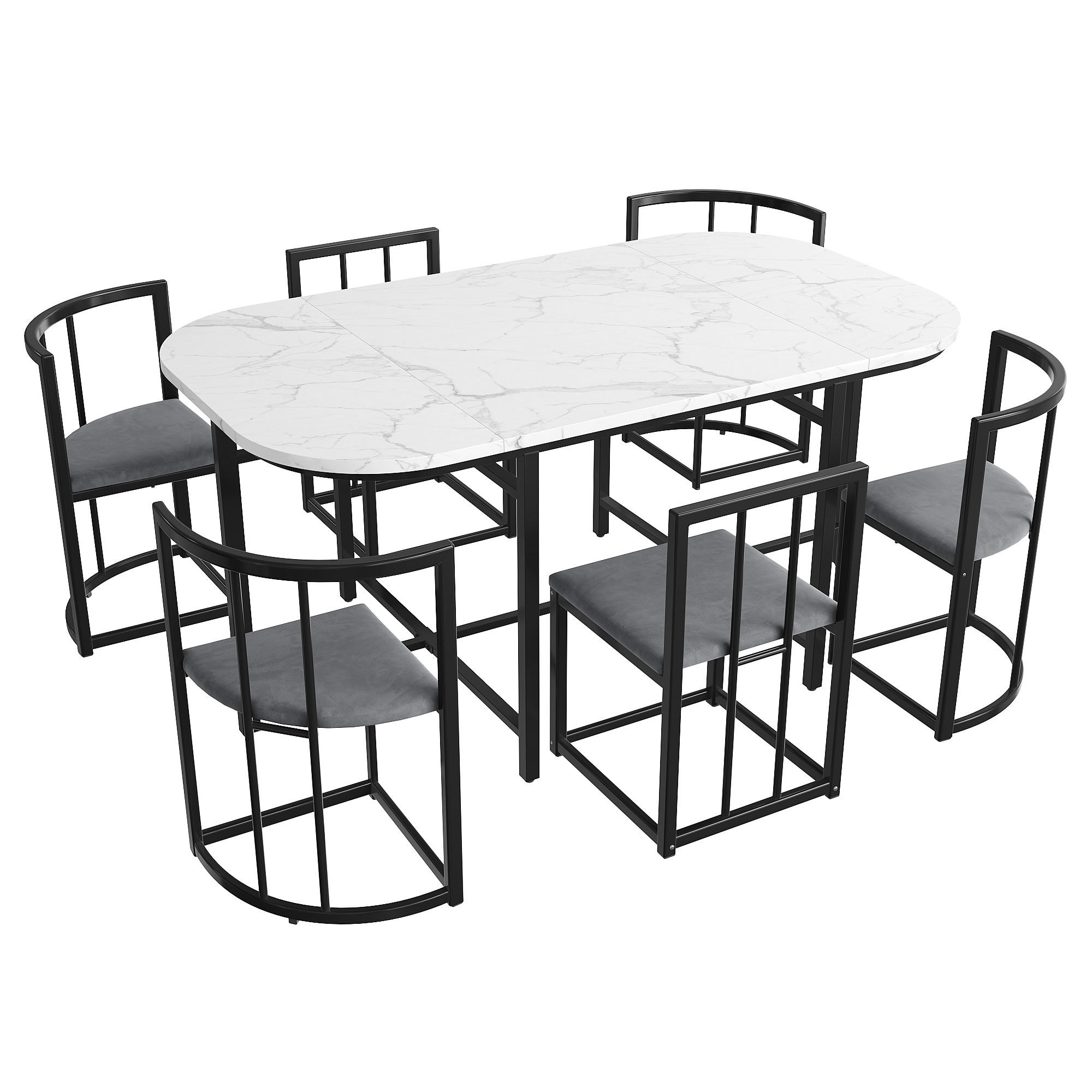 ComfortXL Essgruppe Schwarz 140x76x80 cm