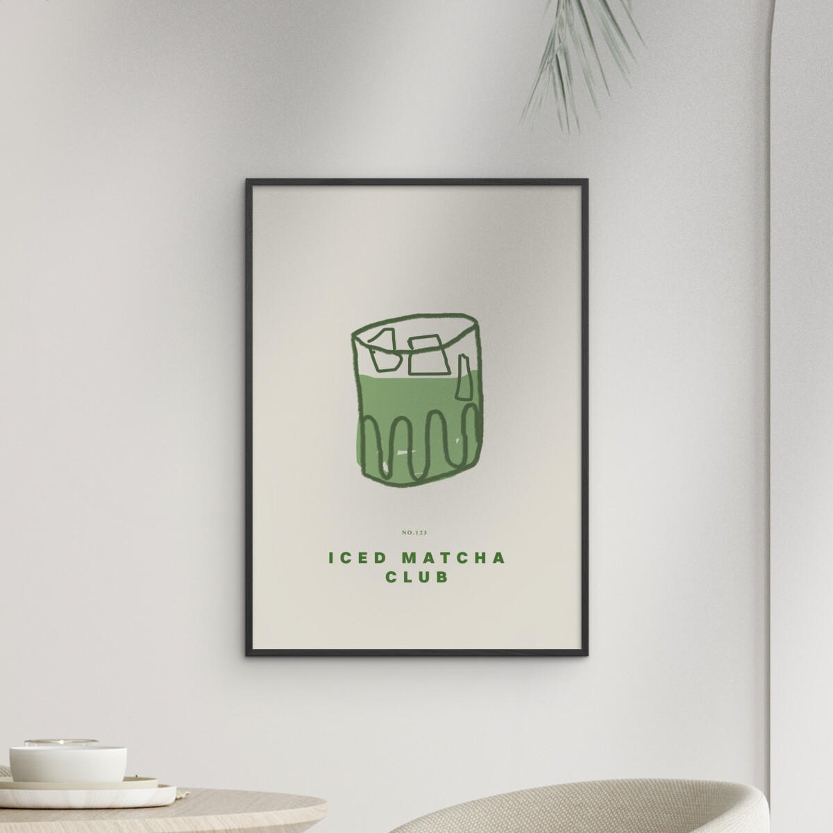 POSTER mit Rahmen Affordable Art Prints - Chilled Green Elixir - Schwarz/Grün, Holz/Papier (30/40cm) - Poster&Frame