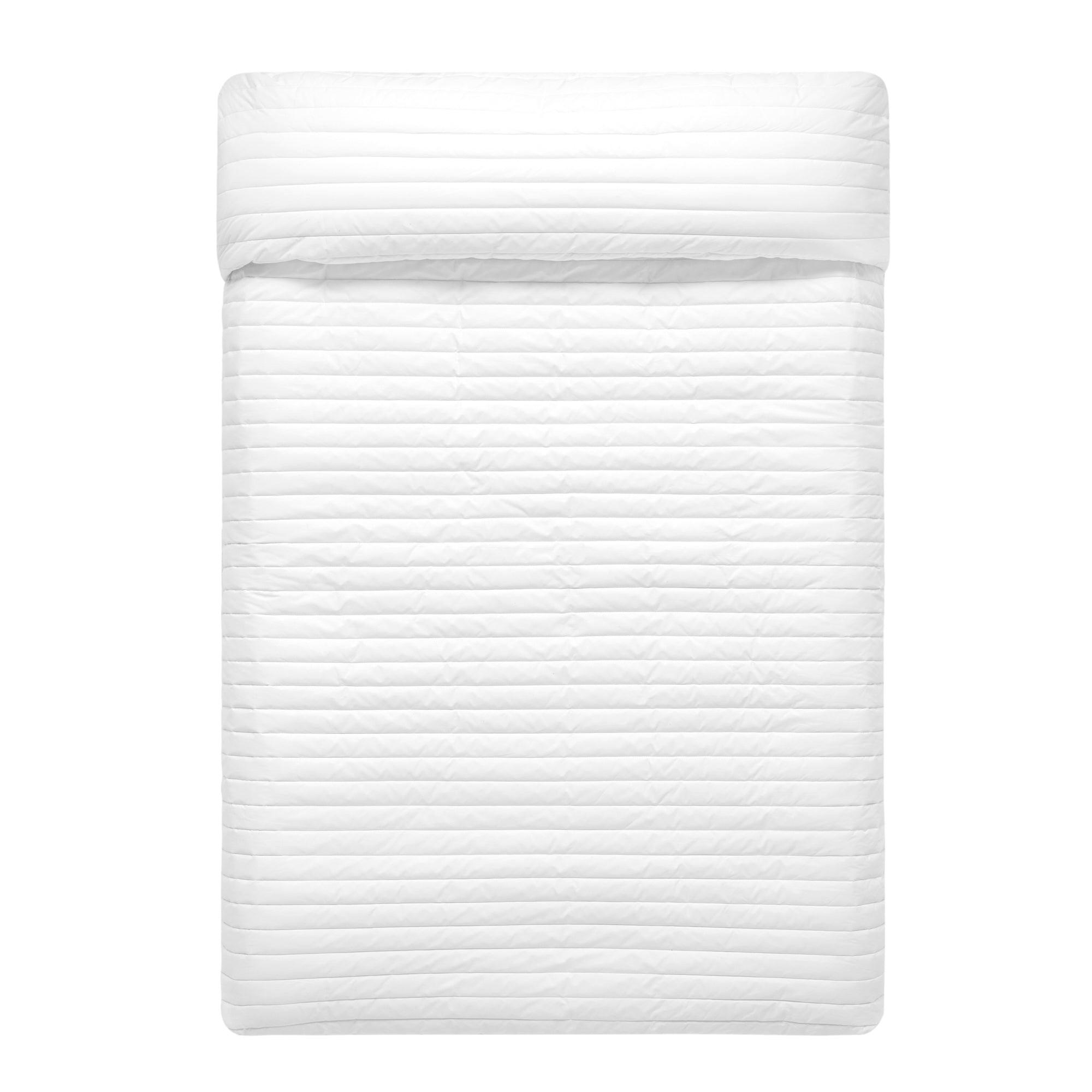 TAGESDECKE dash 240x260 cm (bett 135/140/150) weiss - Weiß, Textil (240/260cm) - Happy Friday