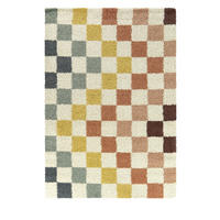SCHACHBRETTMUSTER-TEPPICH - Cassie - 120 cm x 170 cm - Multicolor, Kunststoff (120/170cm) - Drawer
