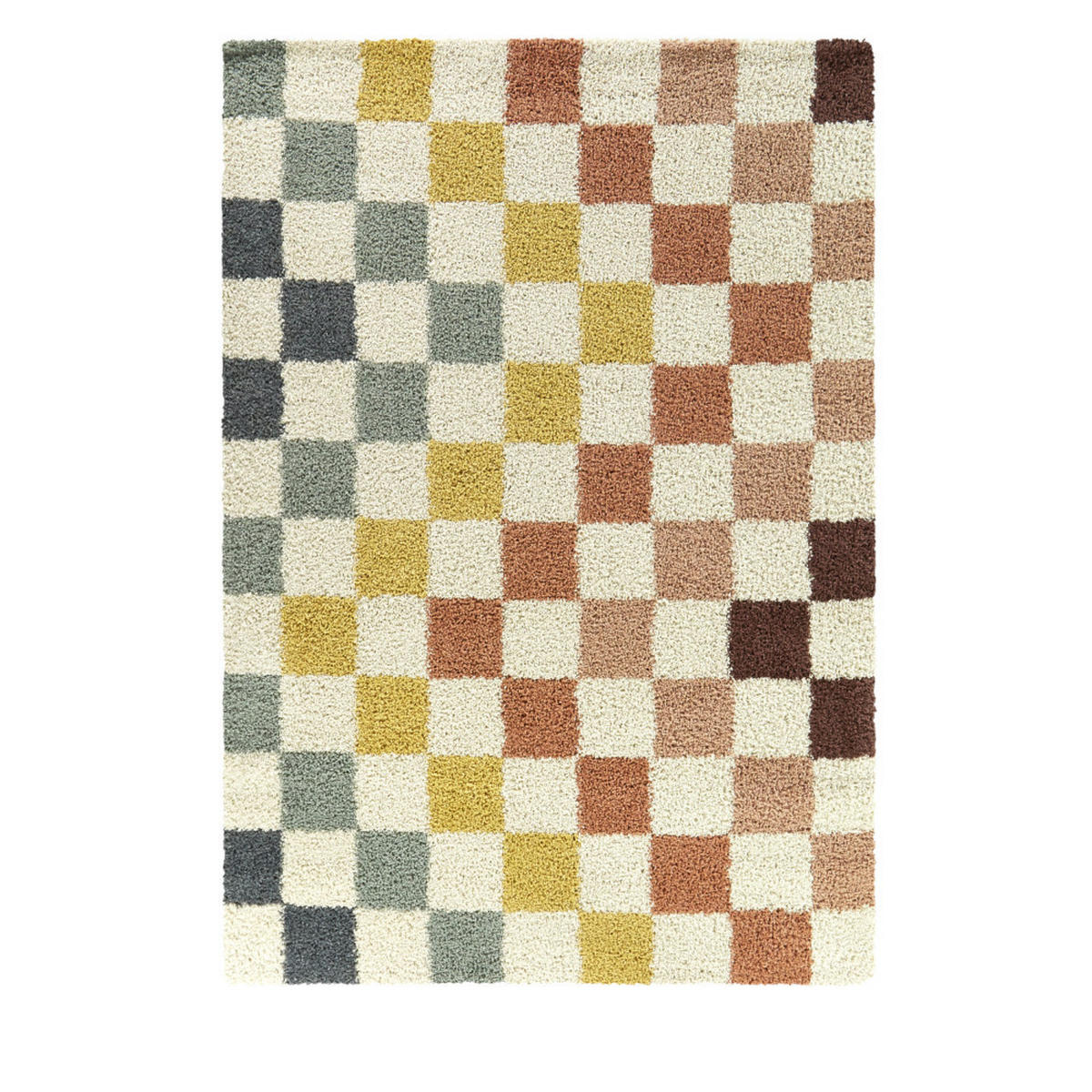 SCHACHBRETTMUSTER-TEPPICH - Cassie - 120 cm x 170 cm - Multicolor, Kunststoff (120/170cm) - Drawer