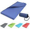 STRANDTUCH, 90x180 cm, 80% Polyester, 20% Polyamid, Blau - Dunkelblau, Textil (90/180cm) - Zollner