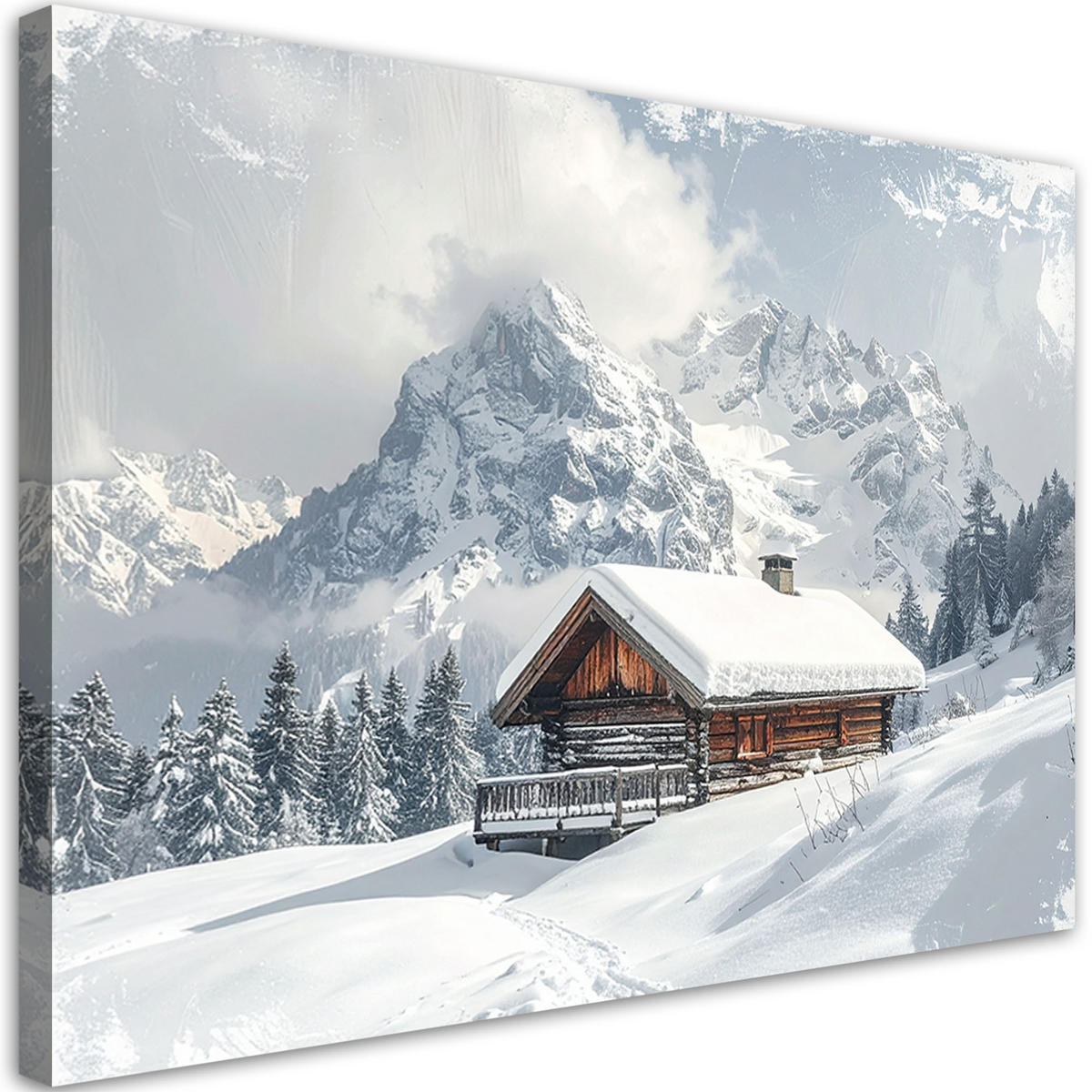 LEINWANDBILD Weihnachten 120x80cm - Weiß, Textil (120/80cm) - Feeby