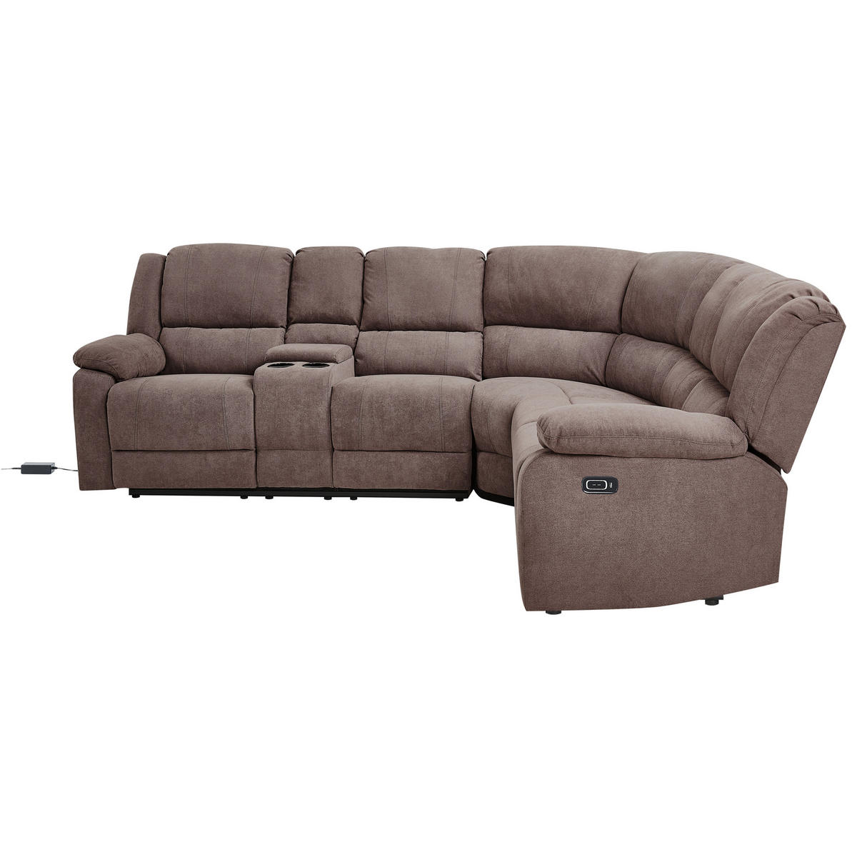 ECKSOFA Polsterbezug Taupe Rokke - Taupe, Textil (229/196cm) - Beliani