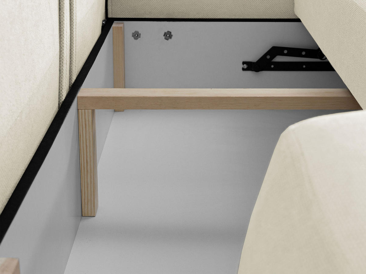 ECKSCHLAFSOFA Bueno I, Seite: Rechts - Dunkelgrau/Schwarz, Holz/Textil (185/300cm) - MIRJAN24