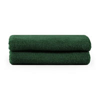 HANDTUCH 2er-Set, 2x Handtuch 50/100 cm, Dunkelgrün - Dunkelgrün, Textil (50/100cm) - Blumtal