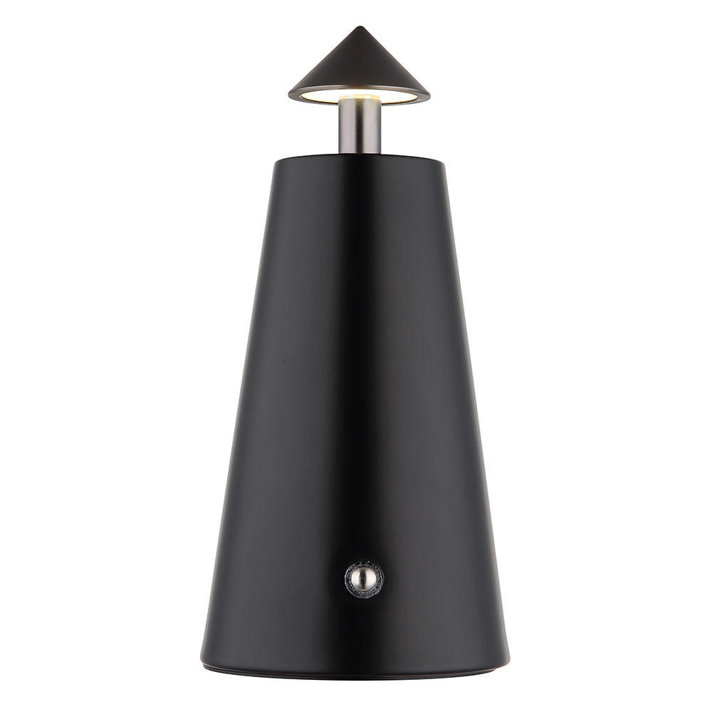 Globo Lighting Led-Tischleuchte Schwarz 9x19x9 cm
