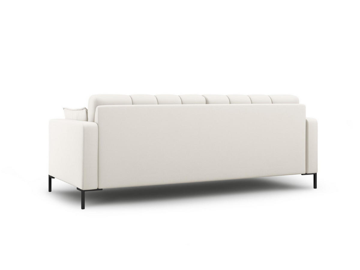 SOFA Mamaia aus strukturiertem Stoff leichtes beige 4 Sitzplätze - Creme, Textil (92/75/217cm) - Micadoni
