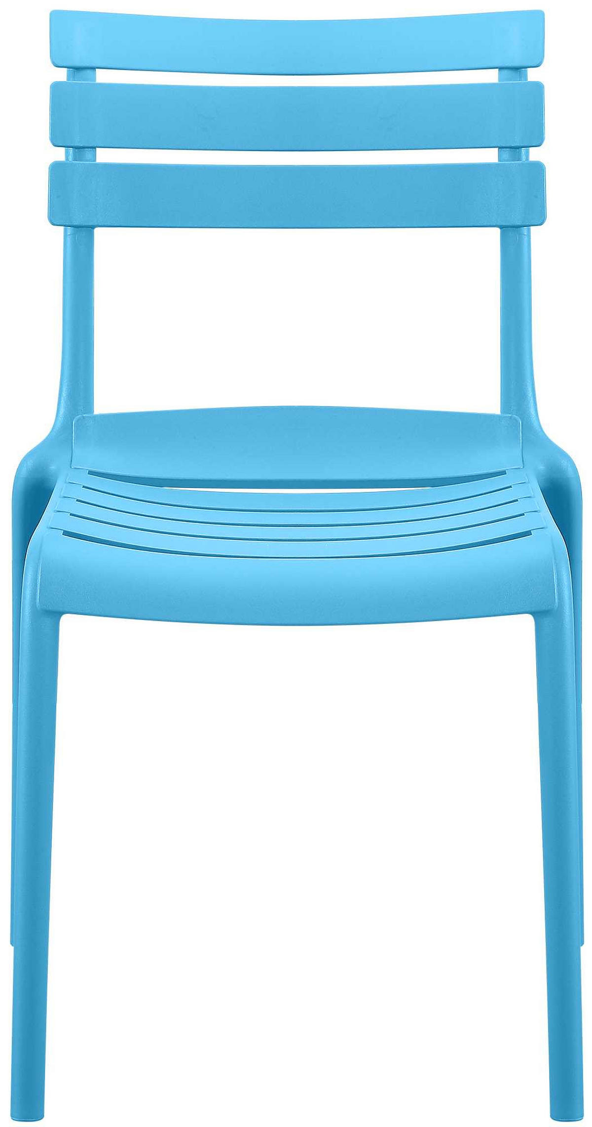 GARTENSTUHL Oskar 49x59x82cm Kunststoff Blau Stapelstuhl - Blau, Kunststoff (49/82/59cm) - DELUKE