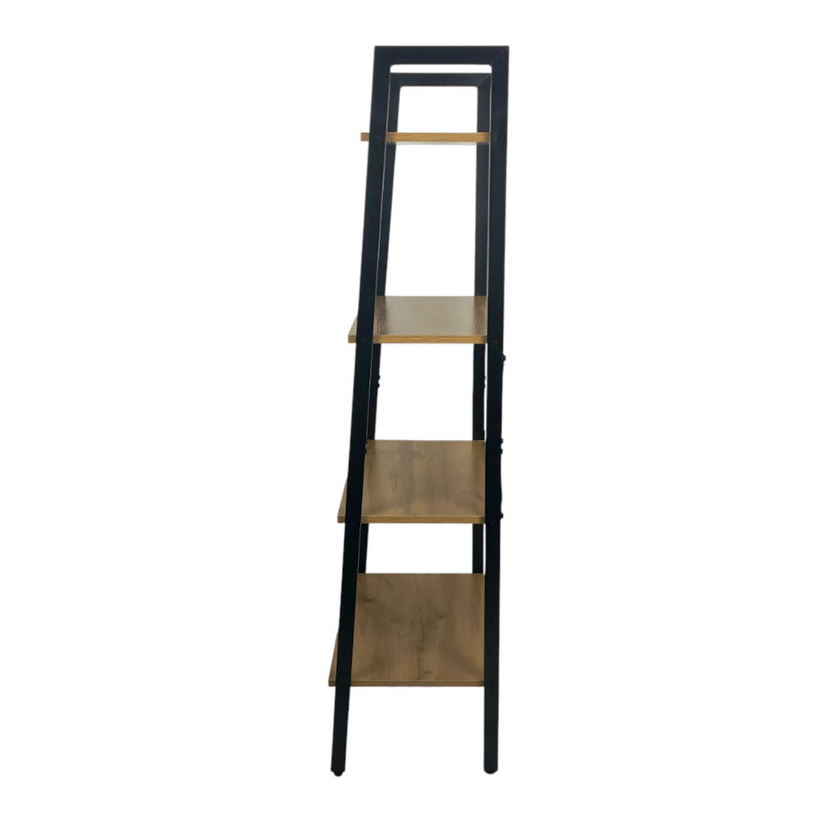 REGAL Metall Holzoptik Hellbraun 4 Böden 56/34/137 cm - Hellbraun, Holzwerkstoff (56/138/34cm) - Begryf