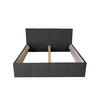 POLSTERBETT Dalas Anthrazit 180 x 200 x 40 cm Stauraum ohne hydraulische Funktion Mit hochwertiger Matratze H2 (bis 100 kg) und Lattenrost - Anthrazit, Holz (180/200cm) - Halmon Schlafkomfort Betten 