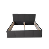 POLSTERBETT Dalas Anthrazit 180 x 200 x 40 cm Stauraum ohne hydraulische Funktion Mit hochwertiger Matratze H2 (bis 100 kg) und Lattenrost - Anthrazit, Holz (180/200cm) - Halmon Schlafkomfort Betten 