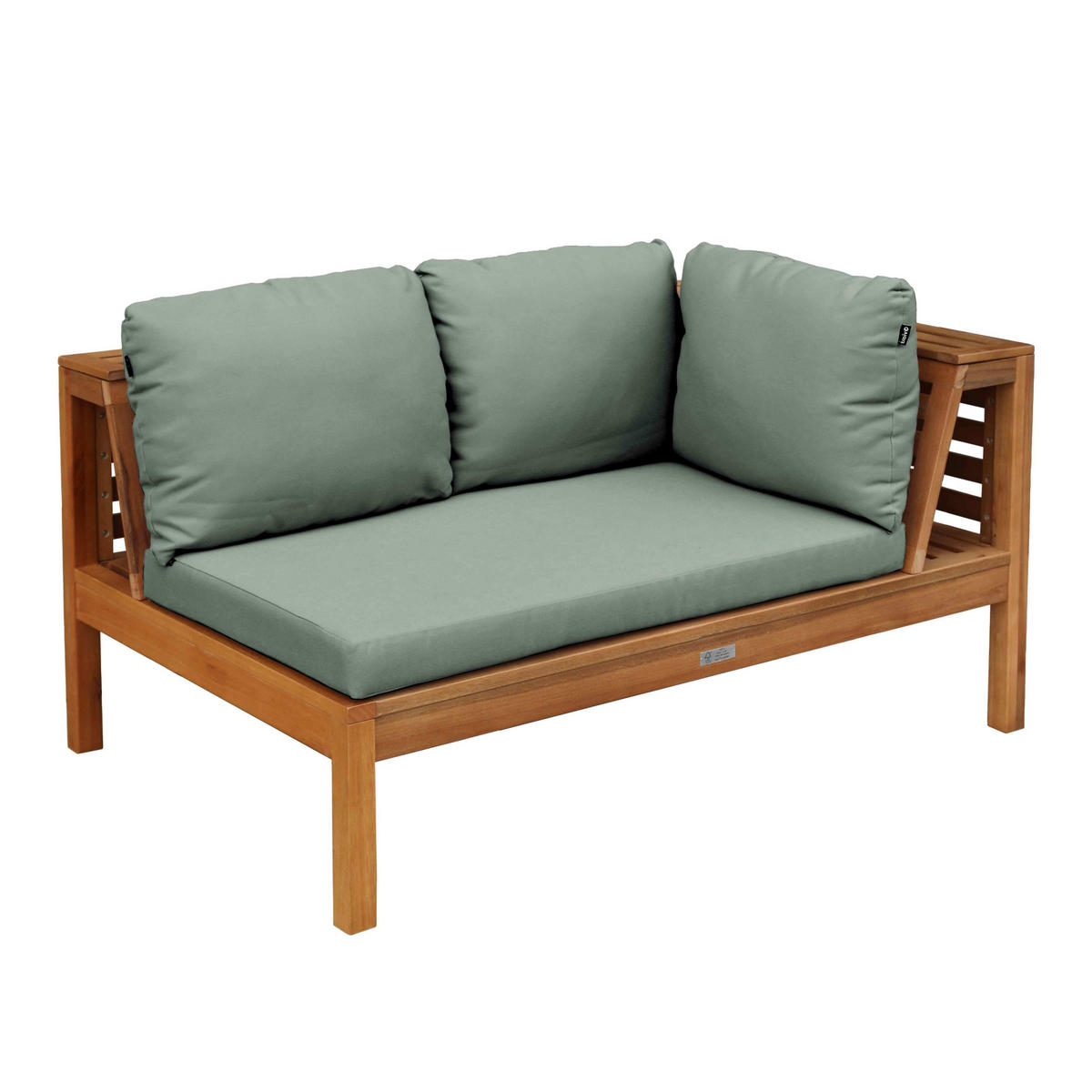 GARTENSOFA, Salbeigrün - Grün, Holz (80/63/120cm) - Oviala