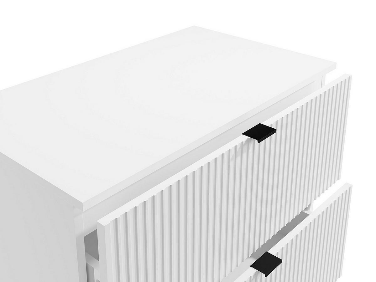 WASCHBECKENUNTERSCHRANK - 80cm x 47cm - MDF - weiß - ZEVINI - Weiß, Holz (80/60/47cm) - Vente-Unique