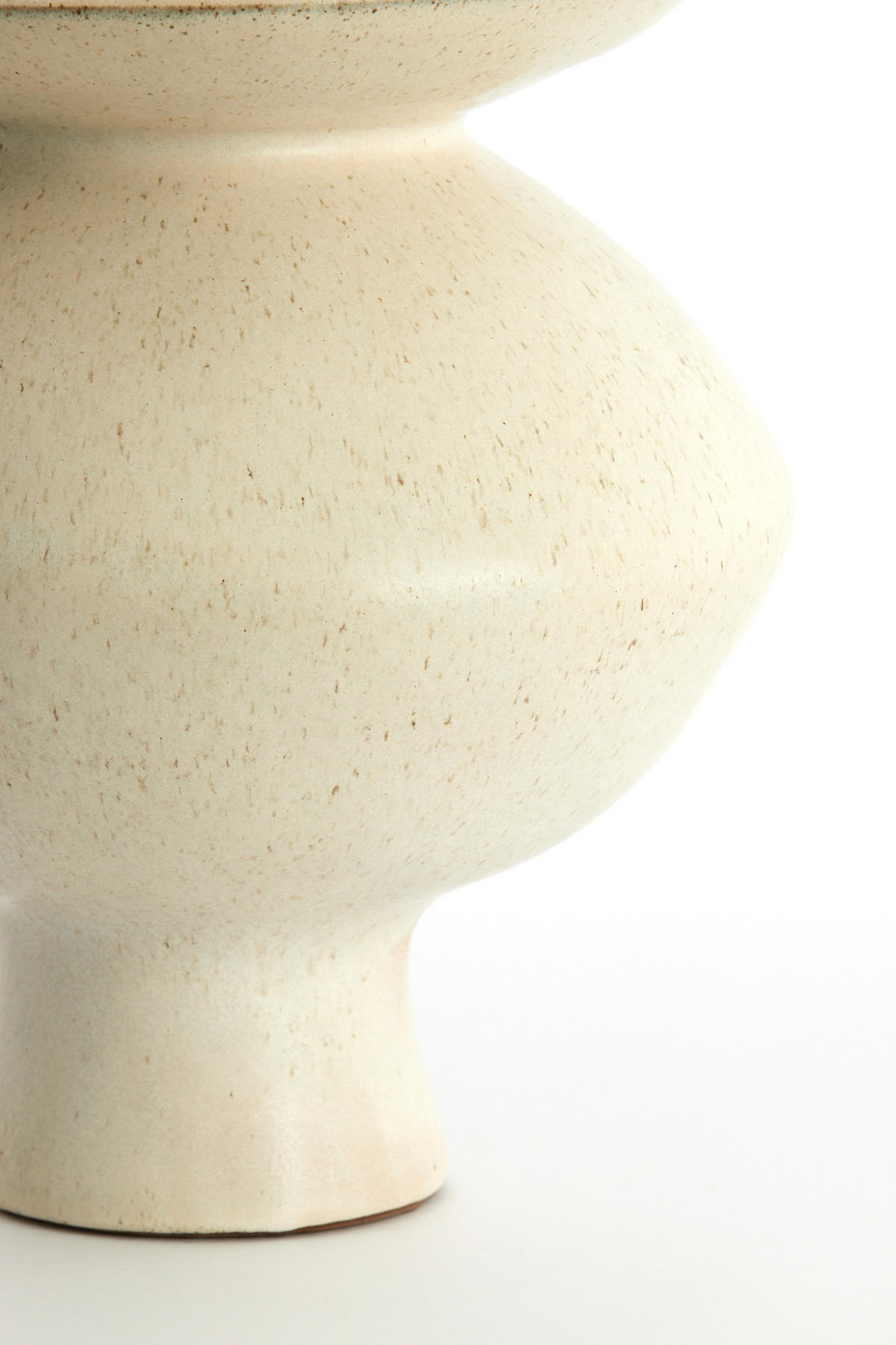 VASE Ajuda Weiß Ø31/33,5 cm - Weiß, Keramik (33.5cm) - Light & Living