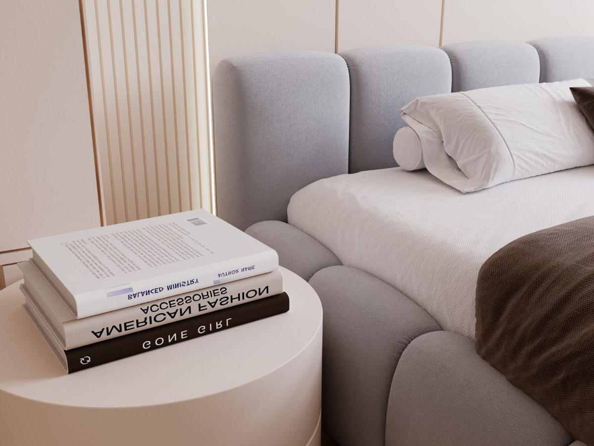 POLSTERBETT Cloud low 160x200 Grau - Grau, Textil (160/200cm) - Graingold