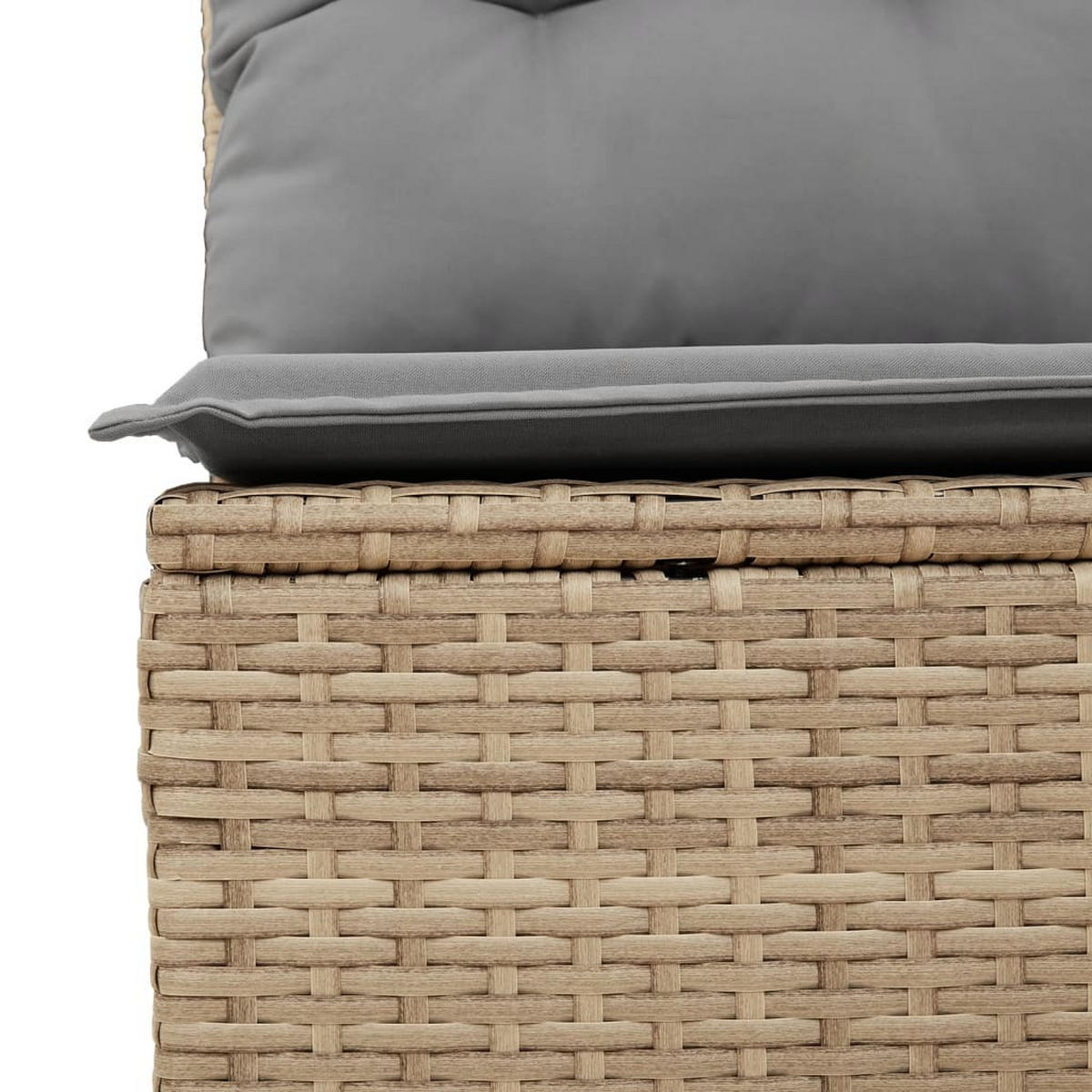 GARTEN-SOFAGARNITUR 4-teilig Mit Kissen Beigemischung Poly Rattan - Beige, Kunststoff - vidaXL