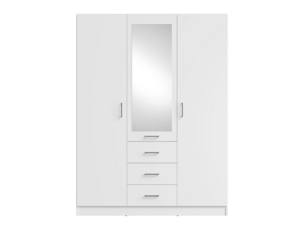 KLEIDERSCHRANK Weiß 151/201/58 - Weiß, Holzwerkstoff (151/201/58cm) - RAUMHIRSCH FURNITURE