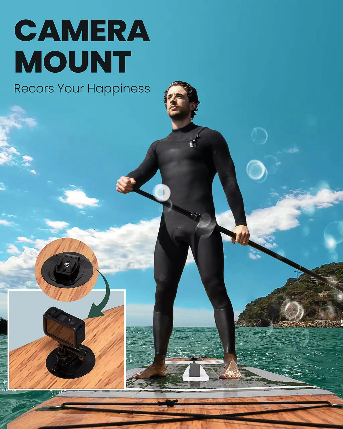 STAND-UP-PADDLE-BOARD 335x81x15cm Grün - Grün, Kunststoff (335/84cm) - Kaket