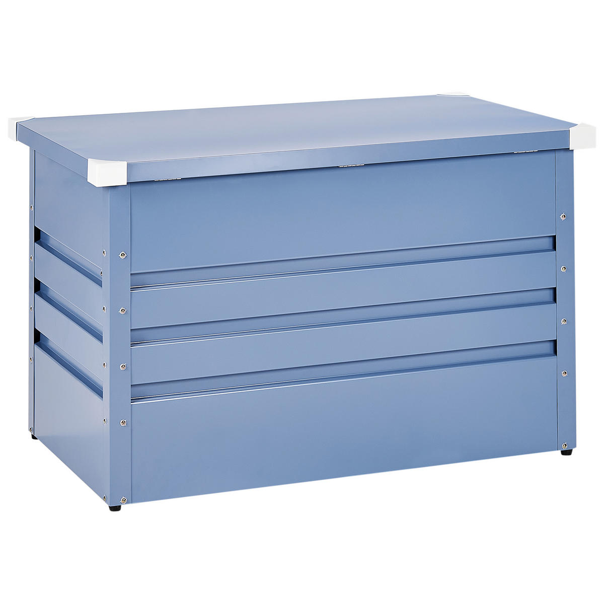 AUFBEWAHRUNGSBOX Blau Cebrosa - Blau, Metall (100/64/62cm) - Beliani