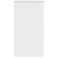 ROLLO für die Dusche 130/240 cm Stoffbreite 116 cm aus PEVA Weiß - Weiß, Kunststoff (130/240cm) - vidaXL