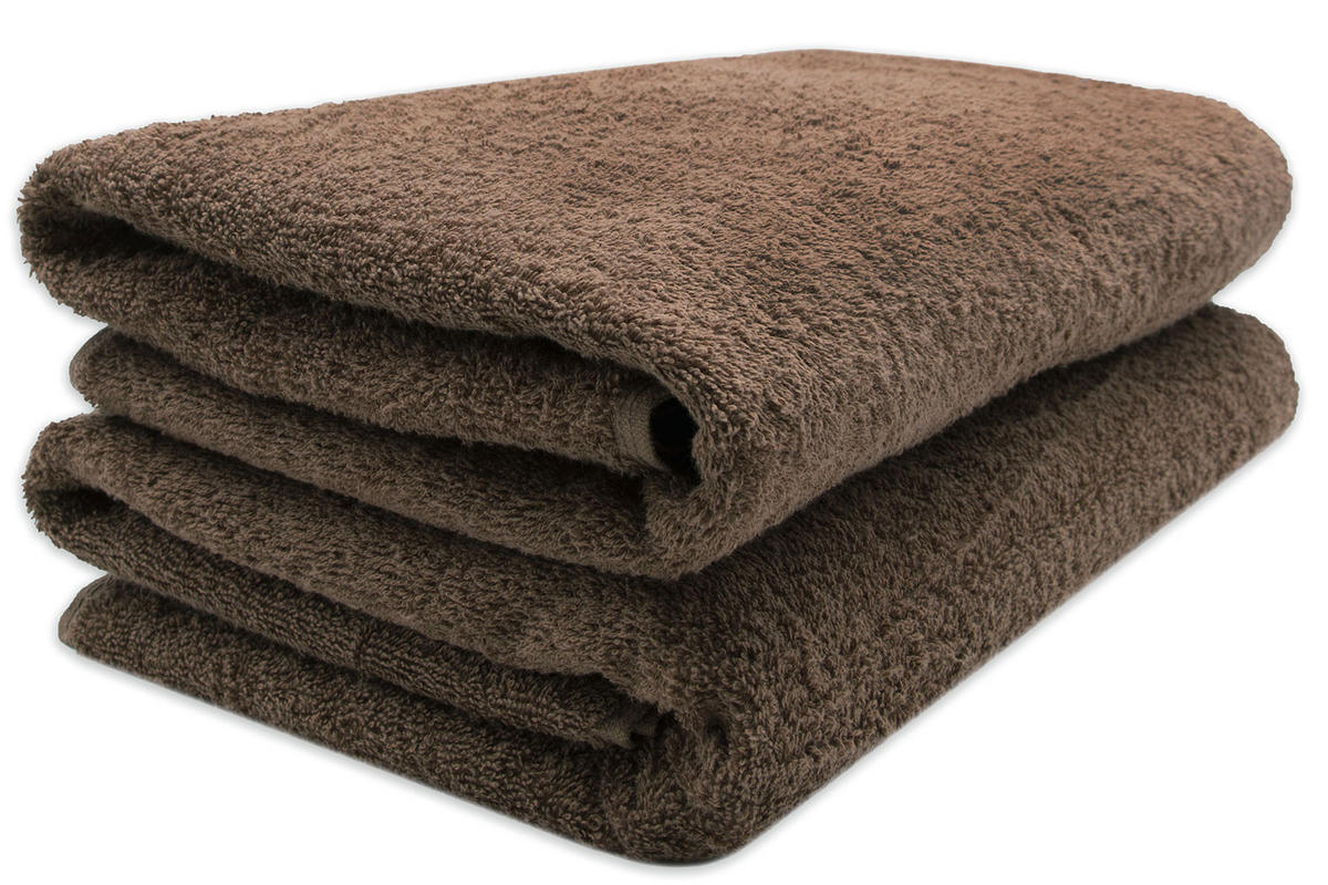 SAUNATUCH, 2er-Set, 70x200 cm, 100% Baumwolle, Braun - Braun, Textil (70/200cm) - Zollner