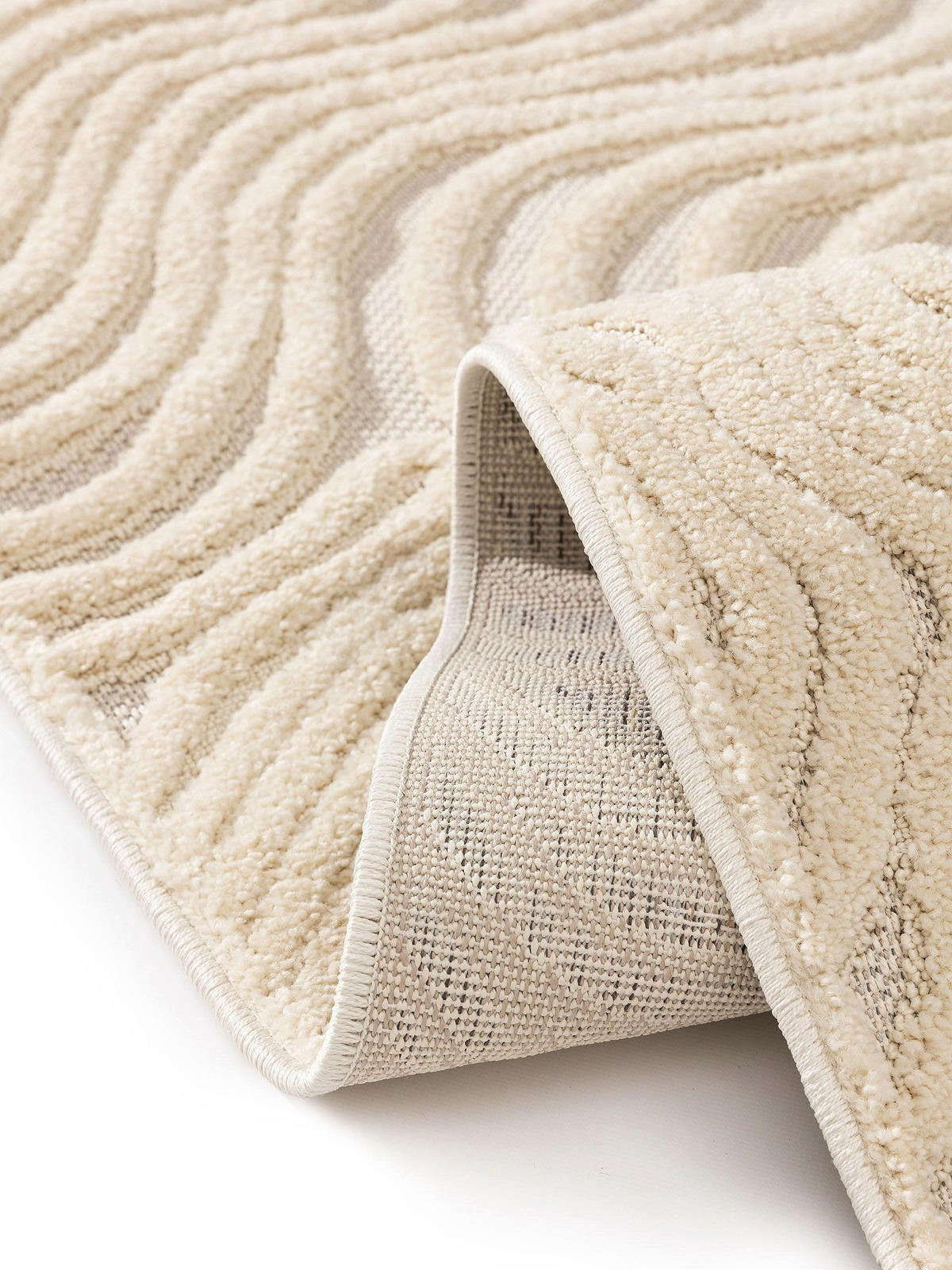 TEPPICH Leo Cream 160x230 cm - Creme, Kunststoff (160/230cm) - benuta