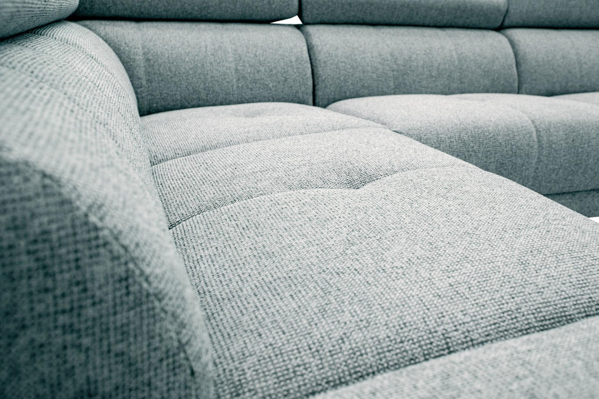 ECKSOFA FIERO 5-Sitzer mit 1 Relaxfunktion, mintgrün - Mintgrün, Holzwerkstoff/Textil (228/290cm) - Courtois Laville