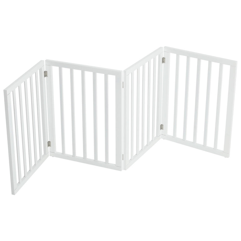 SCHUTZGITTER 4-Paneele Faltbar Freistehend MDF Weiß - Weiß, Holzwerkstoff (183.5/1.8cm) - Livingandhome
