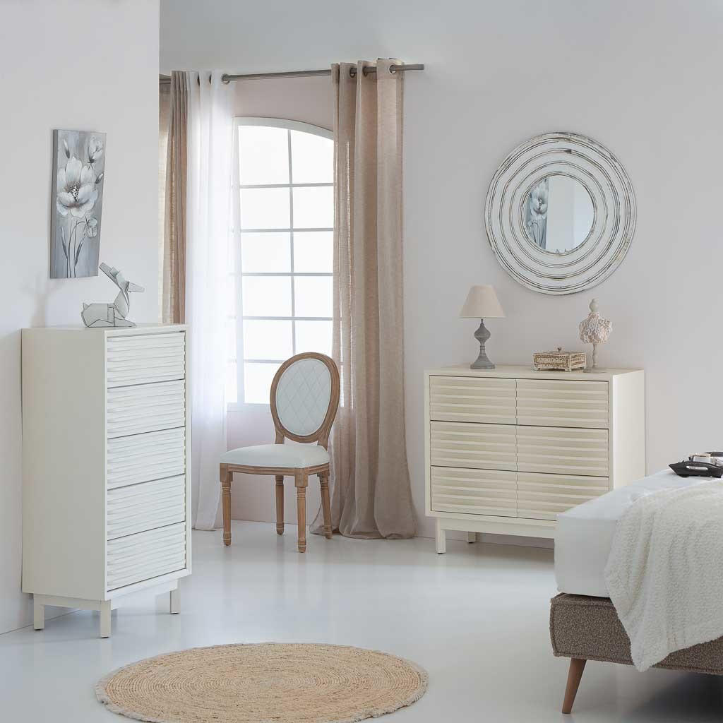 HOLZKOMMODE mit 5 Schubladen 60x40x120 - Weiß, Holz (60/120/40cm) - Wanderlust