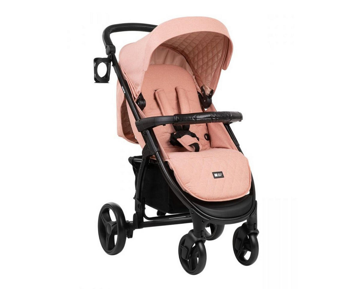 KOMBIKINDERWAGEN Madrid 3 in 1 rosa Babyschale, Babywanne, faltbar, Tasche - Pink/Rosa, Metall (107/58/70cm) - Kikka boo