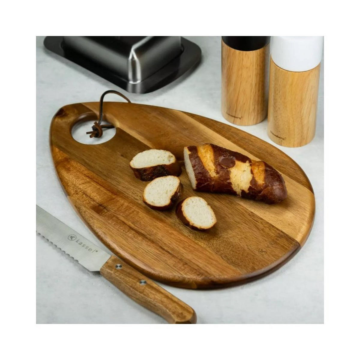 SCHNEIDEBRETT Braun 35/23/1.4 cm 93601 - Braun, Holz (23/35cm) - Kassel 