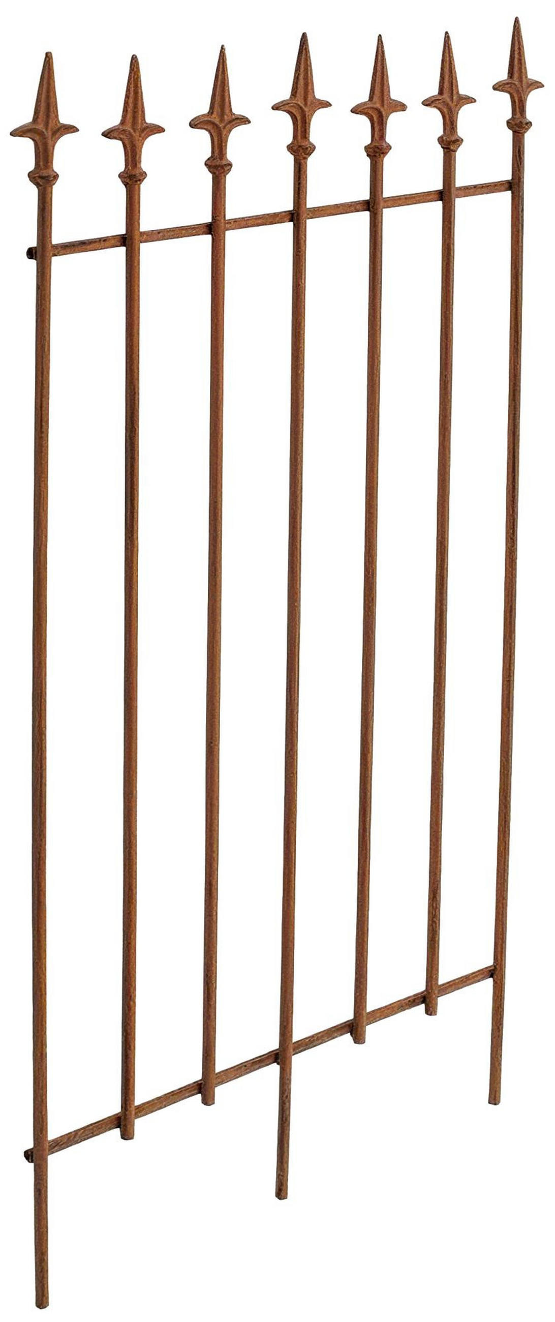 RANKGITTER Freya 2er Set 50x0,7x100cm Metall Antik-Braun Rankhilfe - Braun, Metall (50/100/0.7cm) - DELUKE