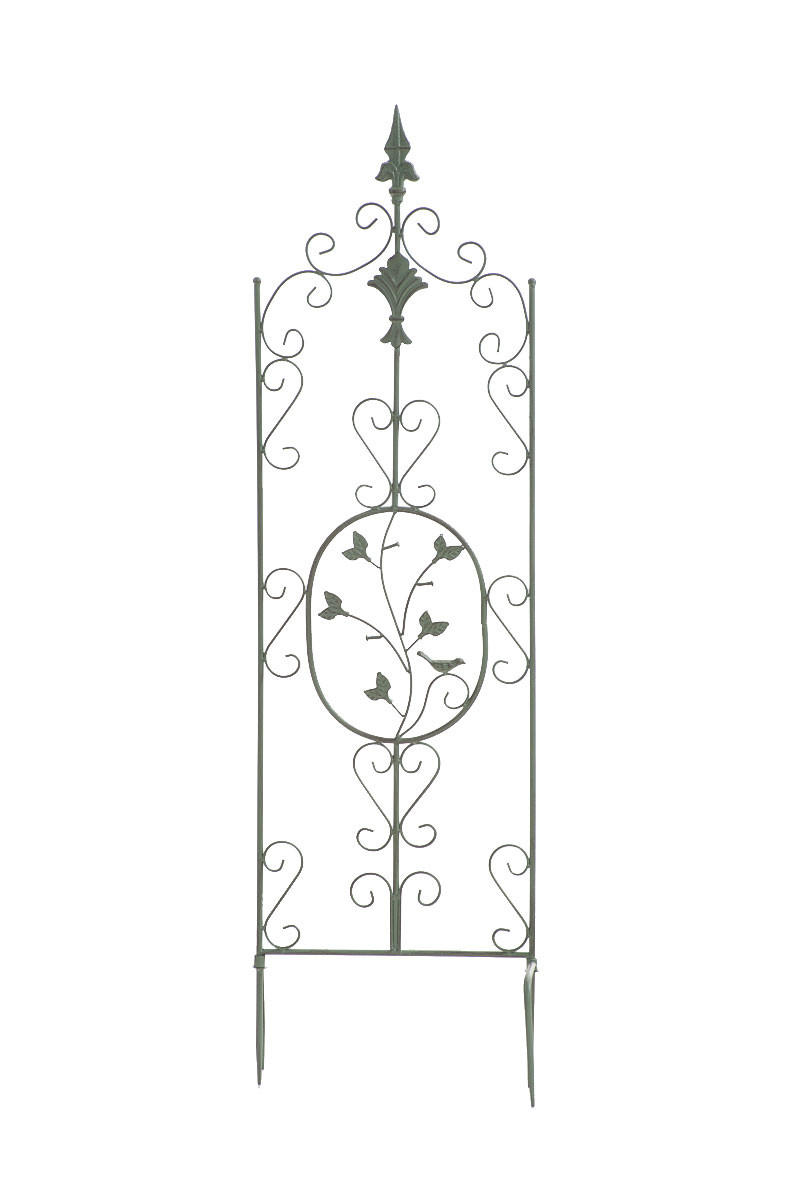 RANKGITTER Falk 35x1x122cm Metall Antik-Grün Rankhilfe - Grün, Metall (35/122/1cm) - DELUKE