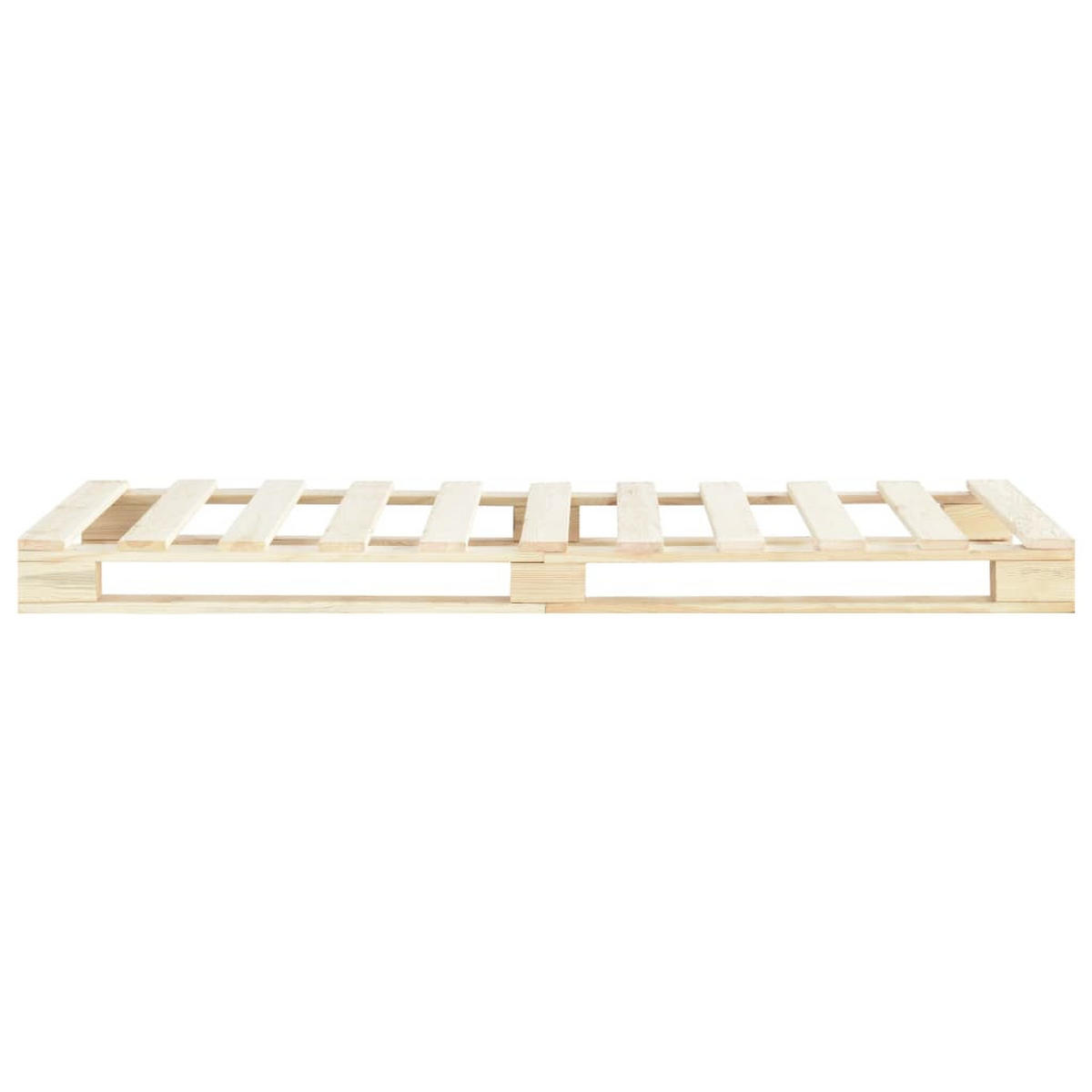 PALETTENBETT Massivholz Kiefer 100/200 Cm - Braun, Holz (100/200cm) - vidaXL