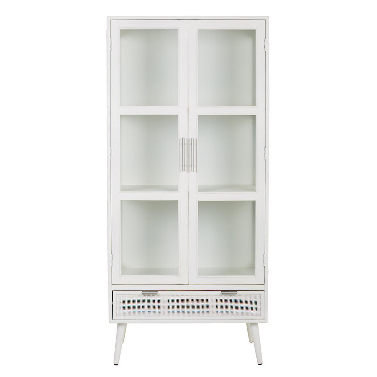 VITRINE 72x41x159 cm - Weiß, Holz (72/158.5/40.5cm) - Wanderlust